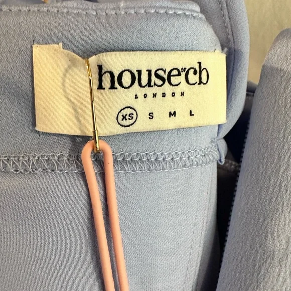 House of CB Natalya Sky Blue Satin Corset Midi Dress in Size XS NWT - Picture 10 of 17